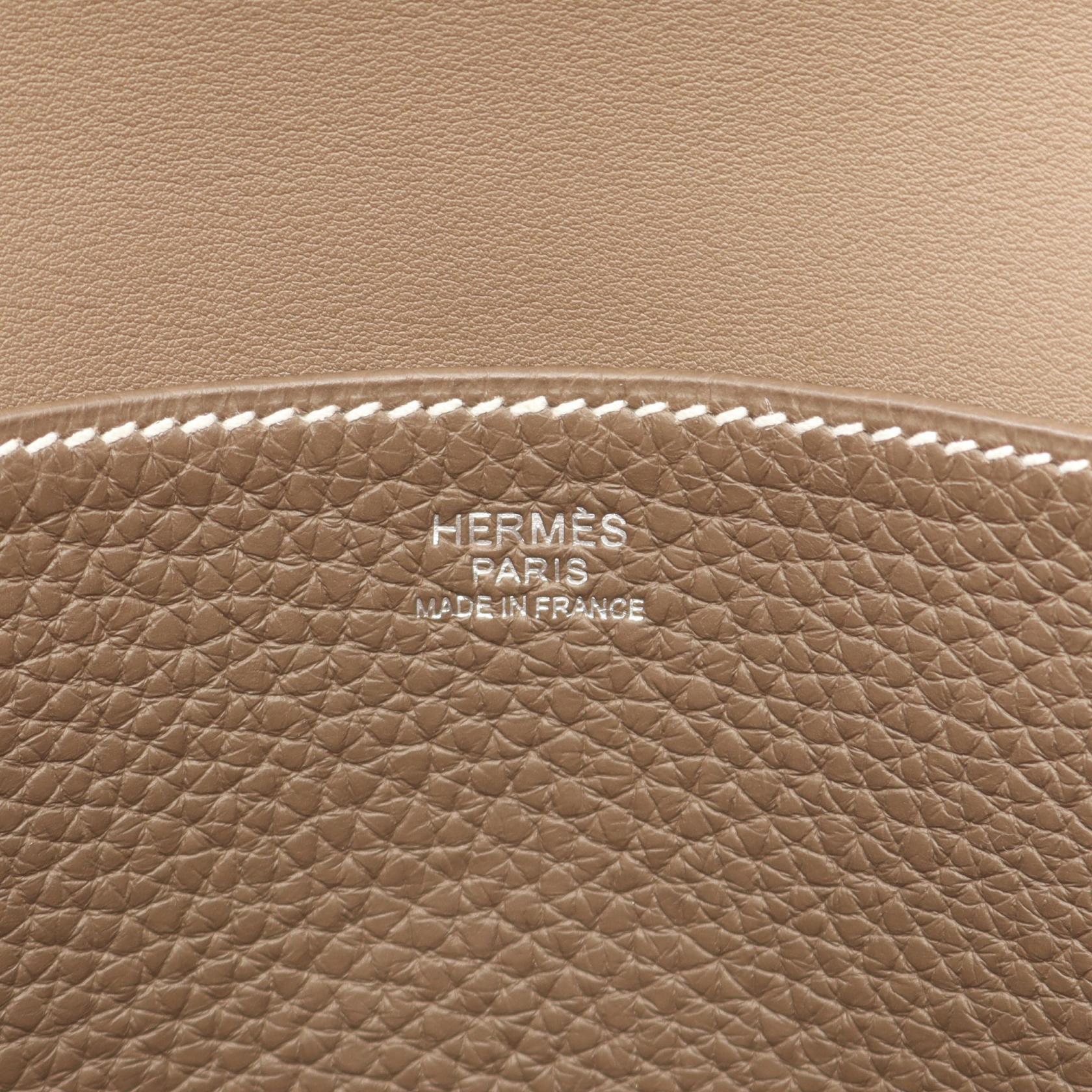 アルザン31 エトゥープ ハンドバッグ トリヨンクレマンス グレーブラウン シルバー金具 2WAY C刻印 エルメス バッグ HERMES