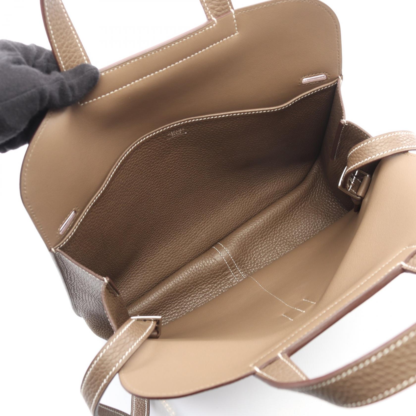 アルザン31 エトゥープ ハンドバッグ トリヨンクレマンス グレーブラウン シルバー金具 2WAY C刻印 エルメス バッグ HERMES