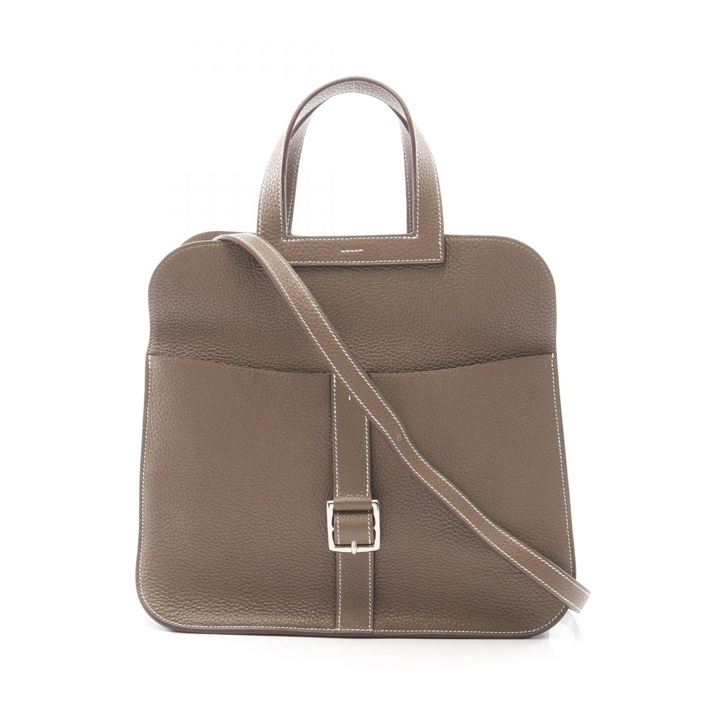 アルザン31 エトゥープ ハンドバッグ トリヨンクレマンス グレーブラウン シルバー金具 2WAY C刻印 エルメス バッグ HERMES