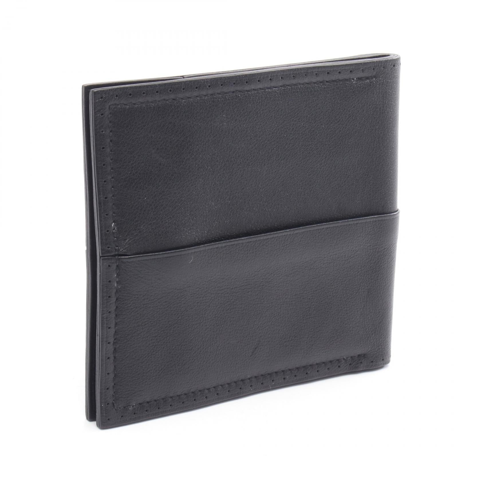 フレックス 二つ折り財布 ヴォースイフト ブラック シルバー金具 □O刻印 エルメス 財布・小物 HERMES