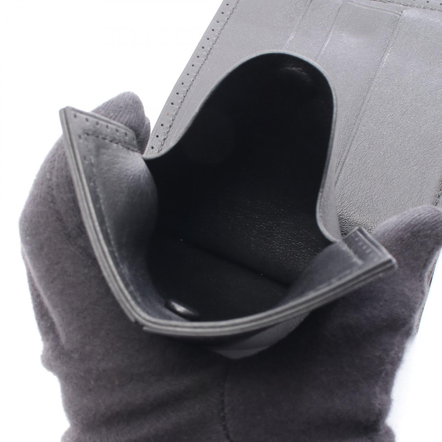 フレックス 二つ折り財布 ヴォースイフト ブラック シルバー金具 □O刻印 エルメス 財布・小物 HERMES