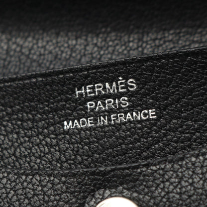 イリアード コンパクト 三つ折り財布 シェーブル ブラック シルバー金具 B刻印 エルメス 財布・小物 HERMES