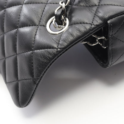 ミニマトラッセ20 チェーンショルダーバッグ ラムスキン ブラック シルバー金具 シャネル バッグ CHANEL