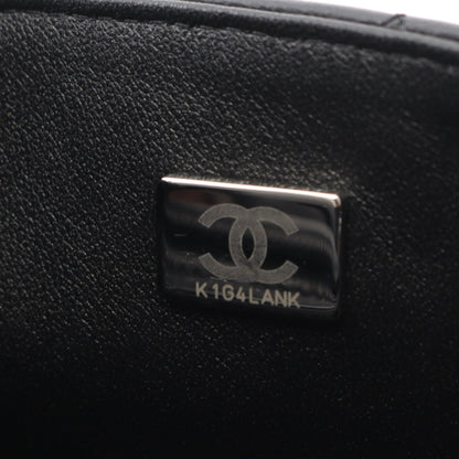 ミニマトラッセ20 チェーンショルダーバッグ ラムスキン ブラック シルバー金具 シャネル バッグ CHANEL
