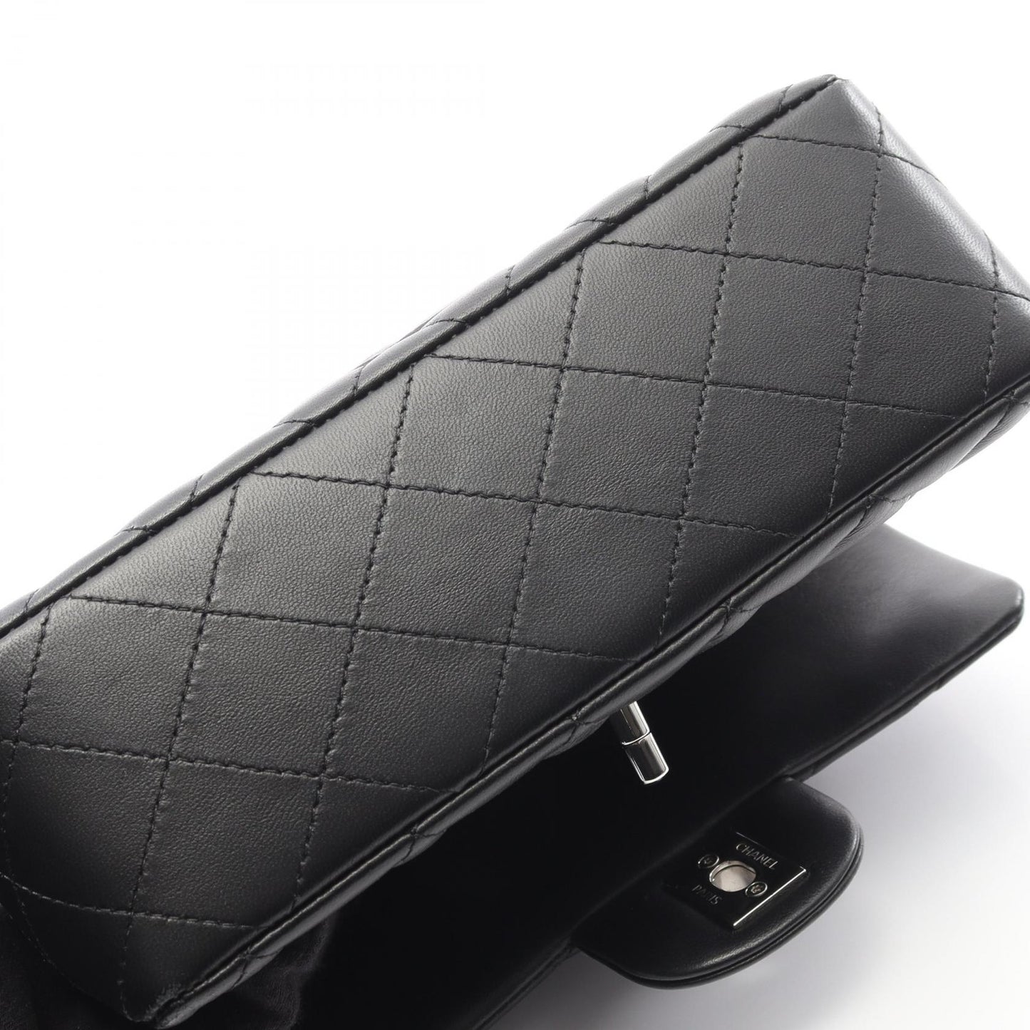 ミニマトラッセ20 チェーンショルダーバッグ ラムスキン ブラック シルバー金具 シャネル バッグ CHANEL