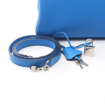 ケリー32 ブルーイドラ ハンドバッグ トリヨンクレマンス ブルー シルバー金具 □P刻印 エルメス バッグ HERMES