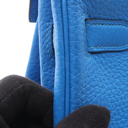 ケリー32 ブルーイドラ ハンドバッグ トリヨンクレマンス ブルー シルバー金具 □P刻印 エルメス バッグ HERMES