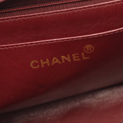 マトラッセ ダイアナフラップ チェーンショルダーバッグ ラムスキン ブラック ゴールド金具 シャネル バッグ CHANEL