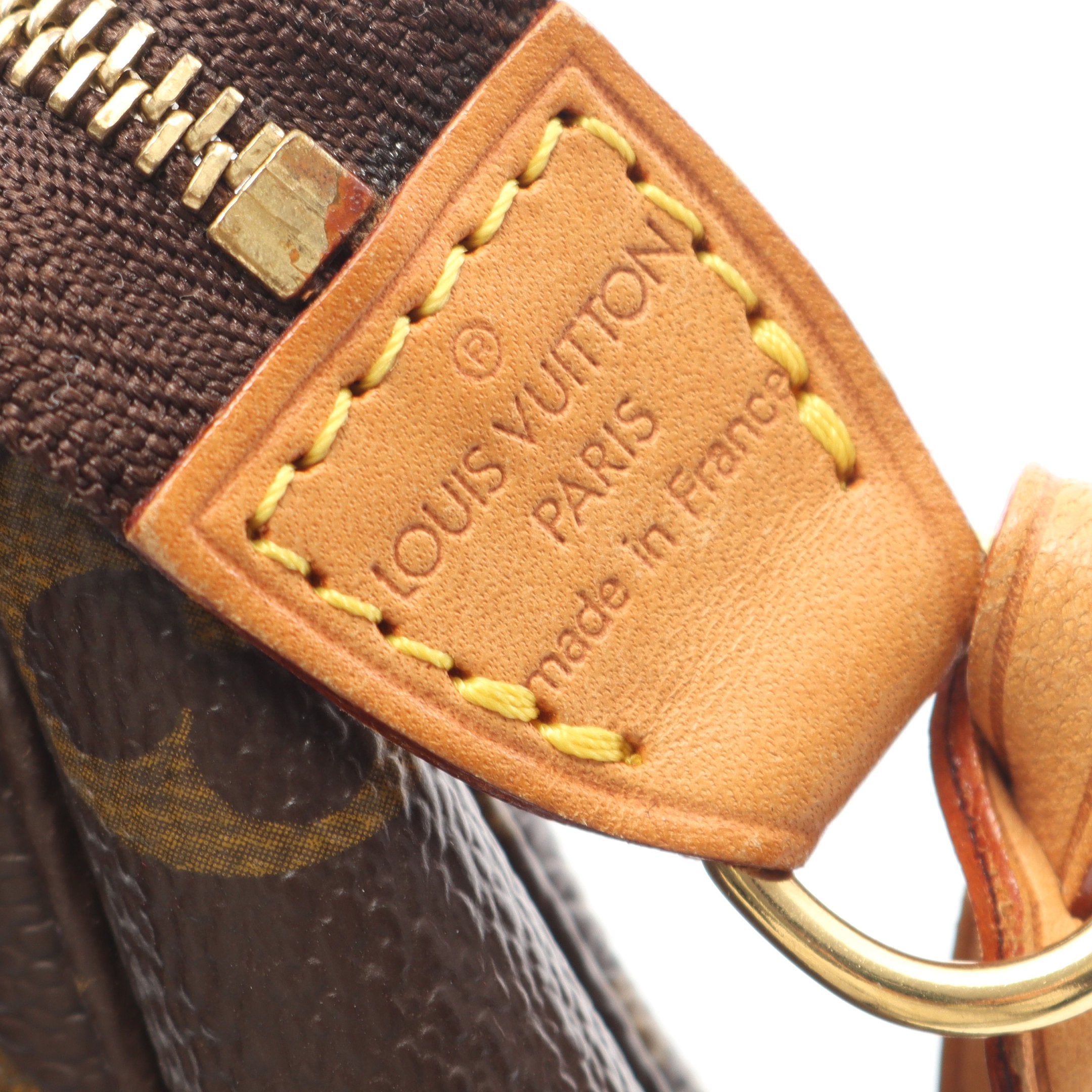 ポシェットアクセソワール モノグラム ハンドバッグ PVC レザー