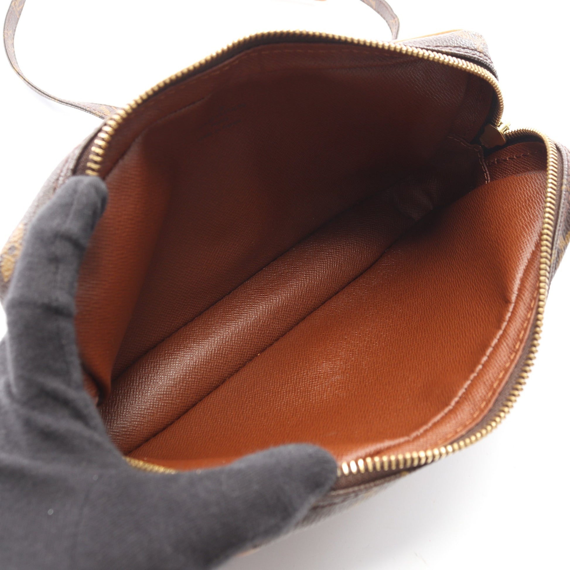 マルリーバンドリエール モノグラム ショルダーバッグ PVC レザー ブラウン ルイヴィトン バッグ LOUIS VUITTON