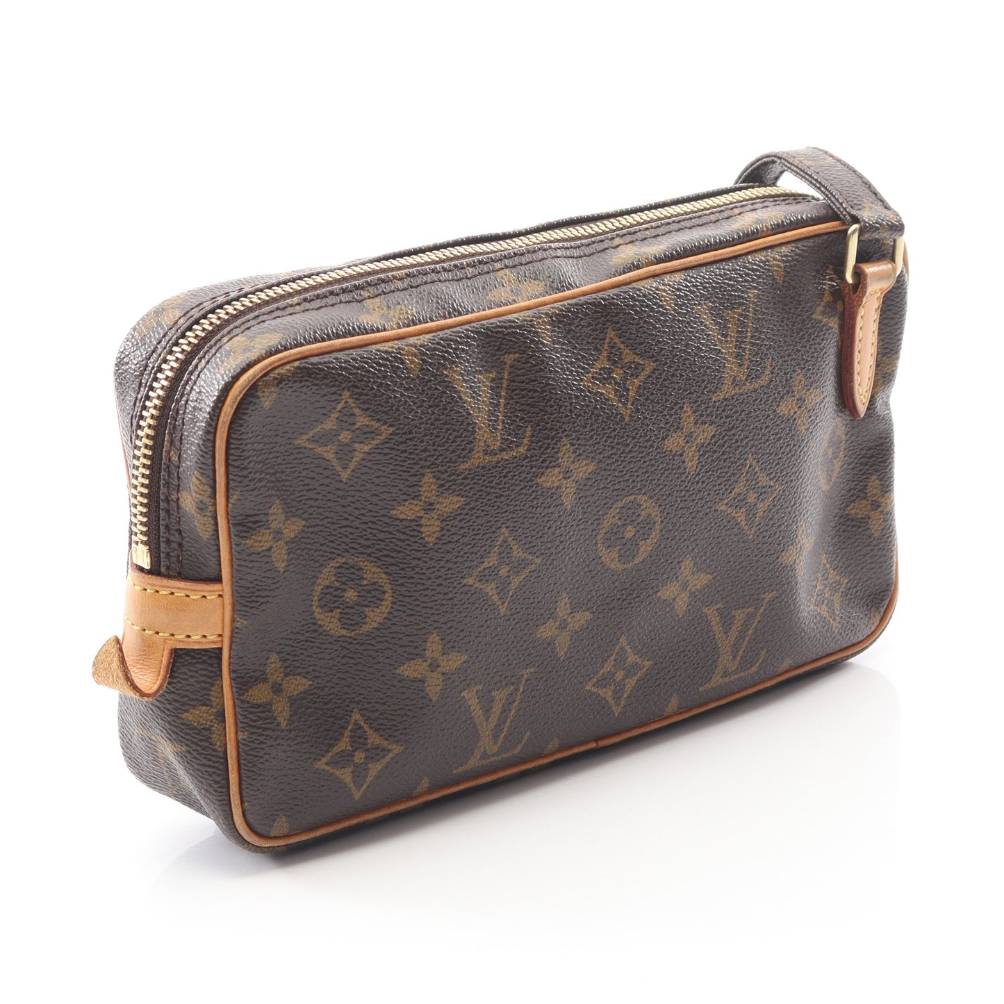 マルリーバンドリエール モノグラム ショルダーバッグ PVC レザー ブラウン ルイヴィトン バッグ LOUIS VUITTON