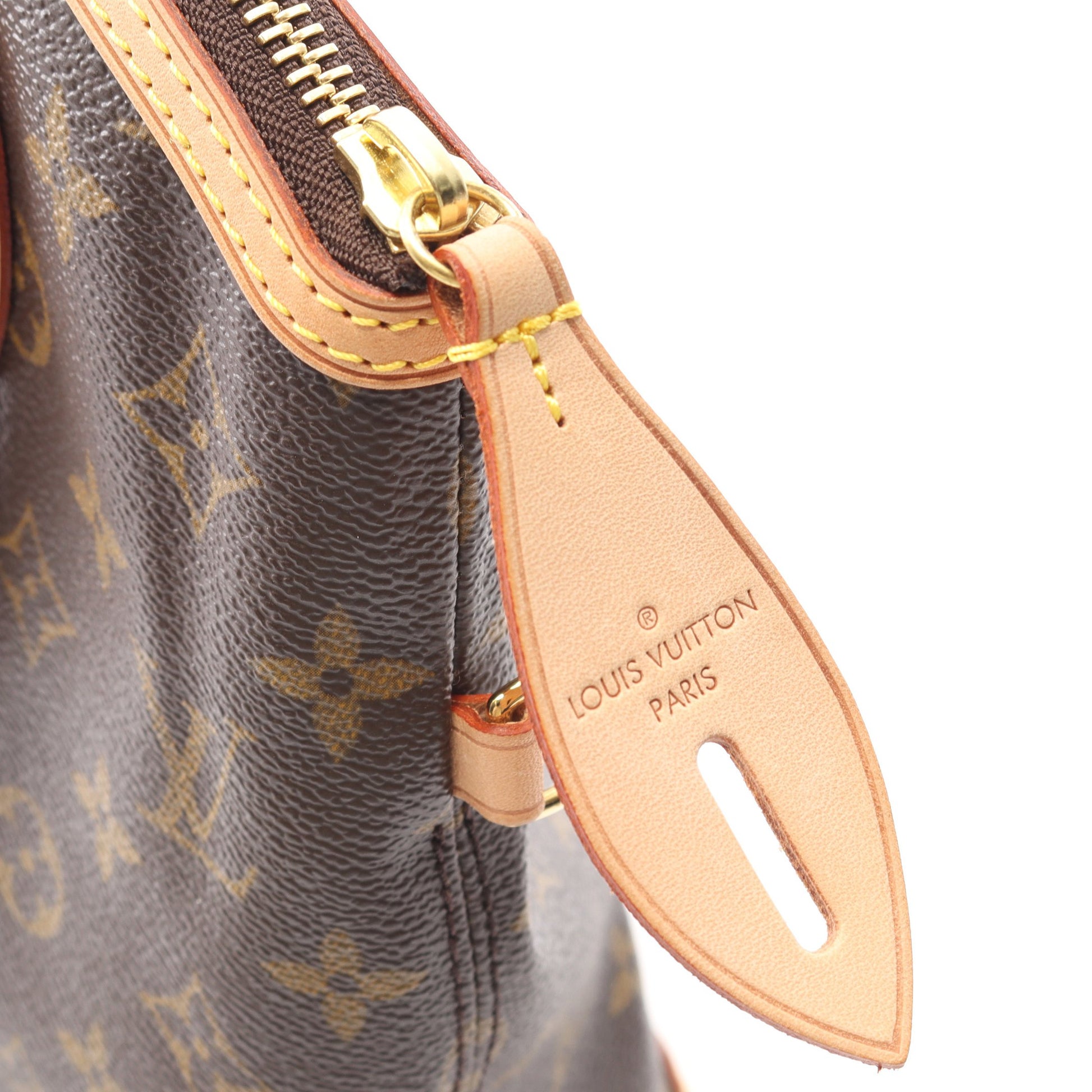 ロックイット モノグラム ハンドバッグ PVC レザー ブラウン ルイヴィトン バッグ LOUIS VUITTON