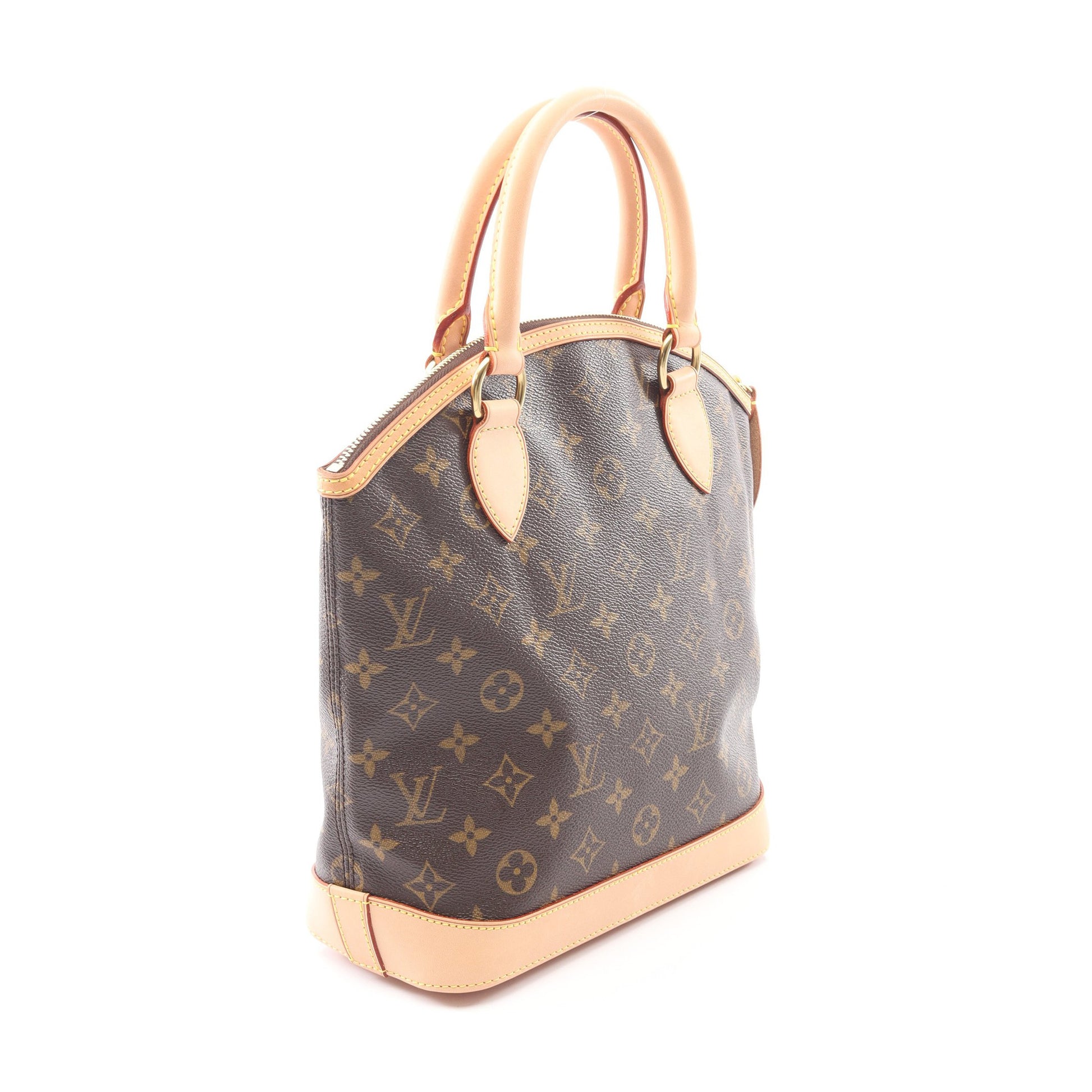 ロックイット モノグラム ハンドバッグ PVC レザー ブラウン ルイヴィトン バッグ LOUIS VUITTON