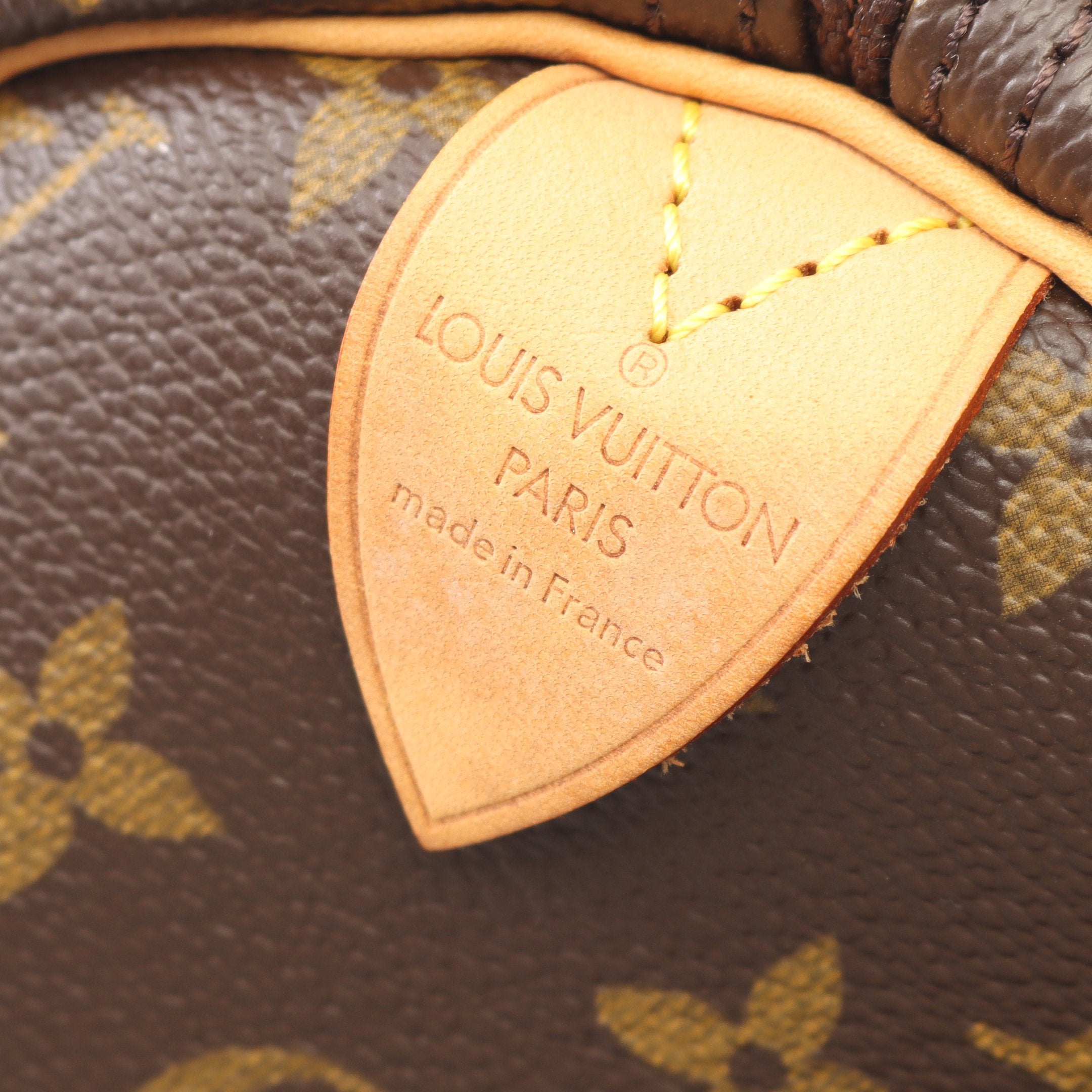 鑑定済み　ルイヴィトン ハンドバッグ スピーディ30 モノグラム　USAモデル スピーディ30 モノグラム ハンドバッグ PVC レザー ブラウン ルイ