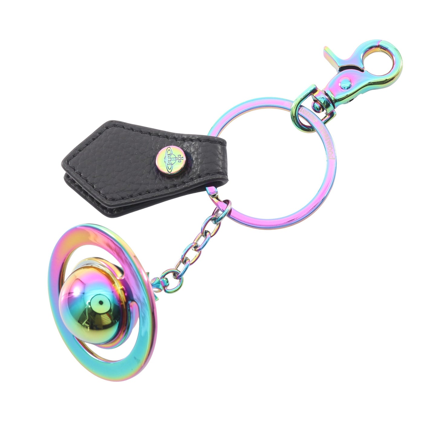 3D ORB IRIDESCENT オーブ バッグチャーム キーホルダー レザー ブラック マルチカラー ヴィヴィアンウエストウッド 財布・小物 Vivienne Westwood
