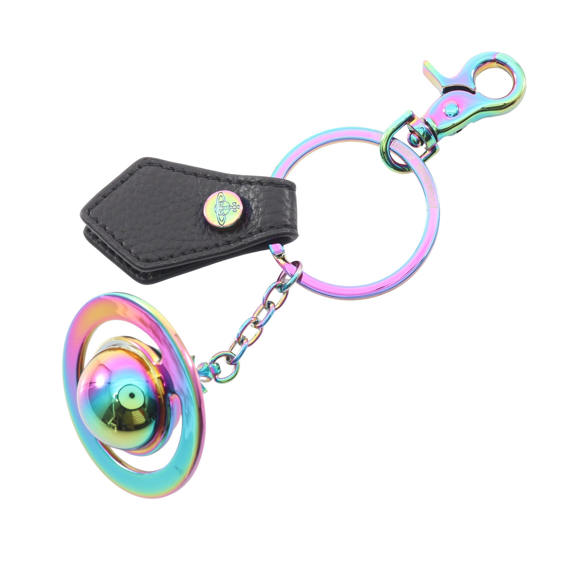 3D ORB IRIDESCENT オーブ バッグチャーム キーホルダー レザー ブラック マルチカラー ヴィヴィアンウエストウッド 財布・小物 Vivienne Westwood