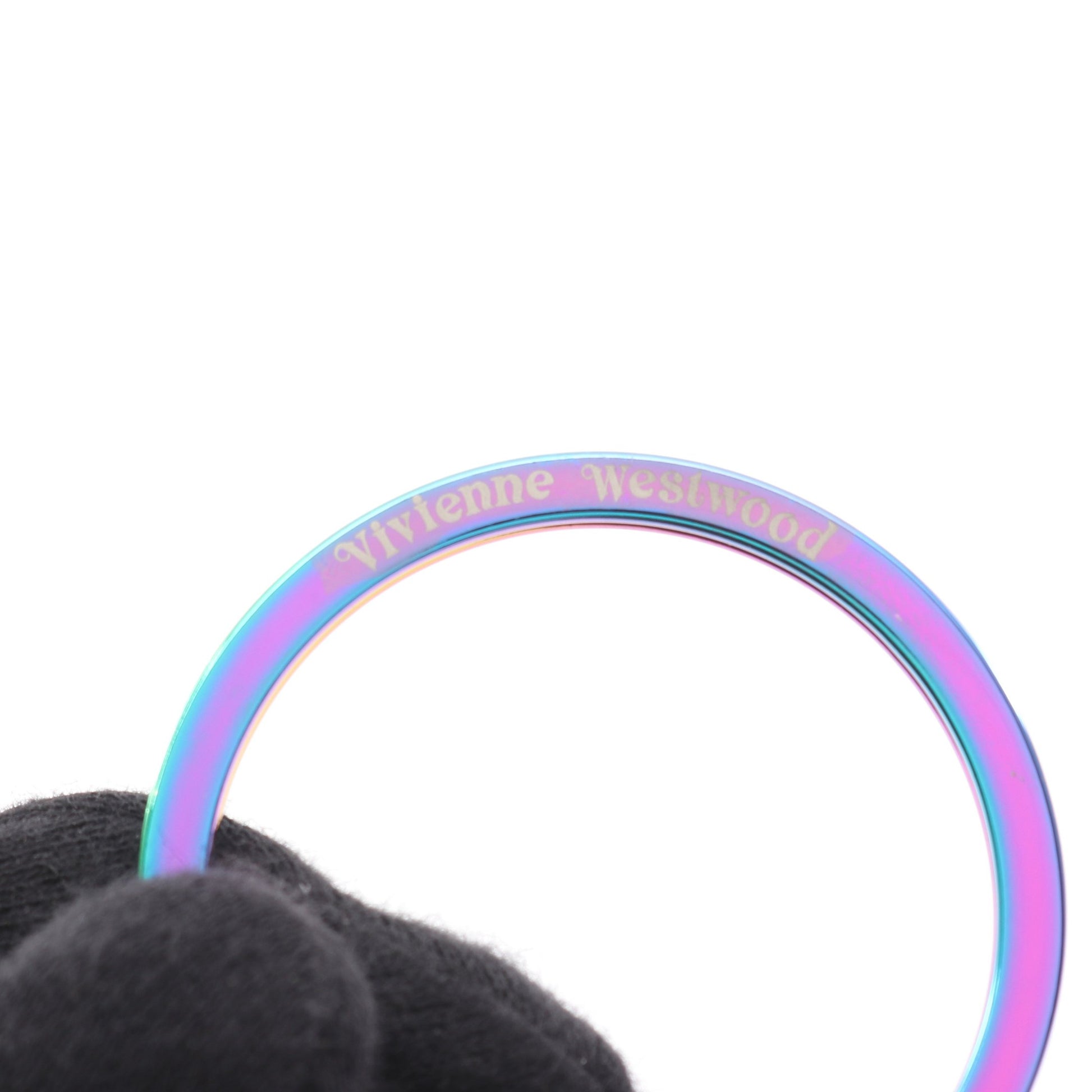 3D ORB IRIDESCENT オーブ バッグチャーム キーホルダー レザー ブラック マルチカラー ヴィヴィアンウエストウッド 財布・小物 Vivienne Westwood