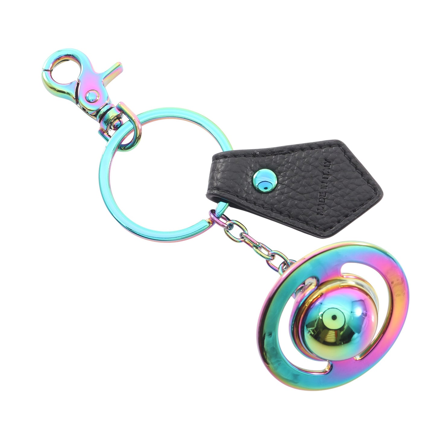 3D ORB IRIDESCENT オーブ バッグチャーム キーホルダー レザー ブラック マルチカラー ヴィヴィアンウエストウッド 財布・小物 Vivienne Westwood