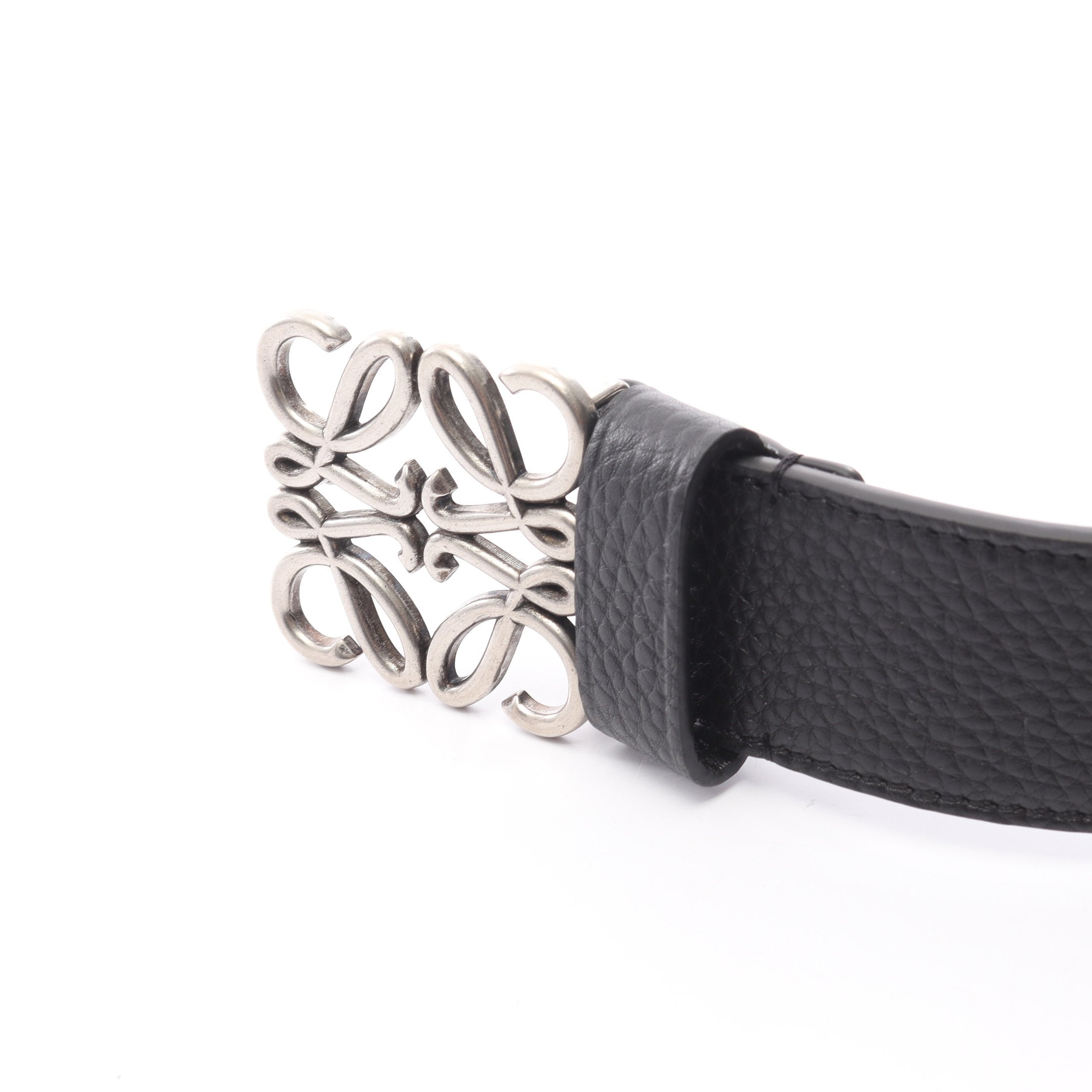 アナグラム チャンキー 4CM ベルト レザー ブラック ロエベ – RECLO