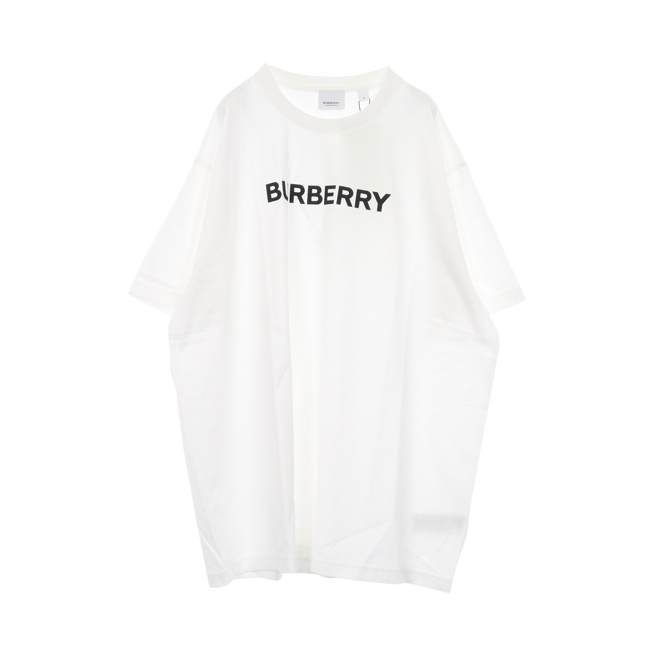 ロゴプリント 半袖Tシャツ クルーネック コットン ホワイト バーバリー
