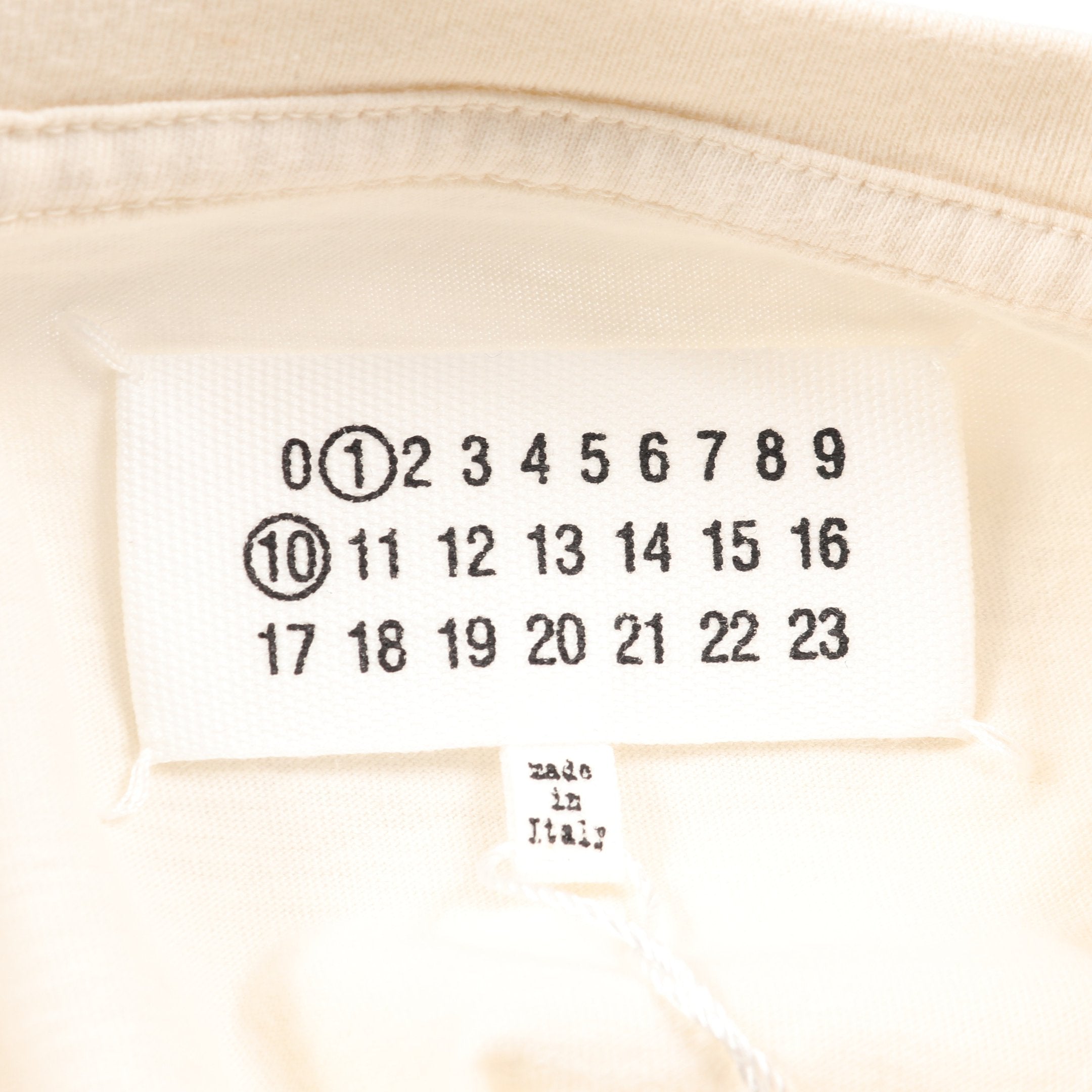 ロゴプリント 半袖Tシャツ クルーネック コットン オフホワイト メゾン