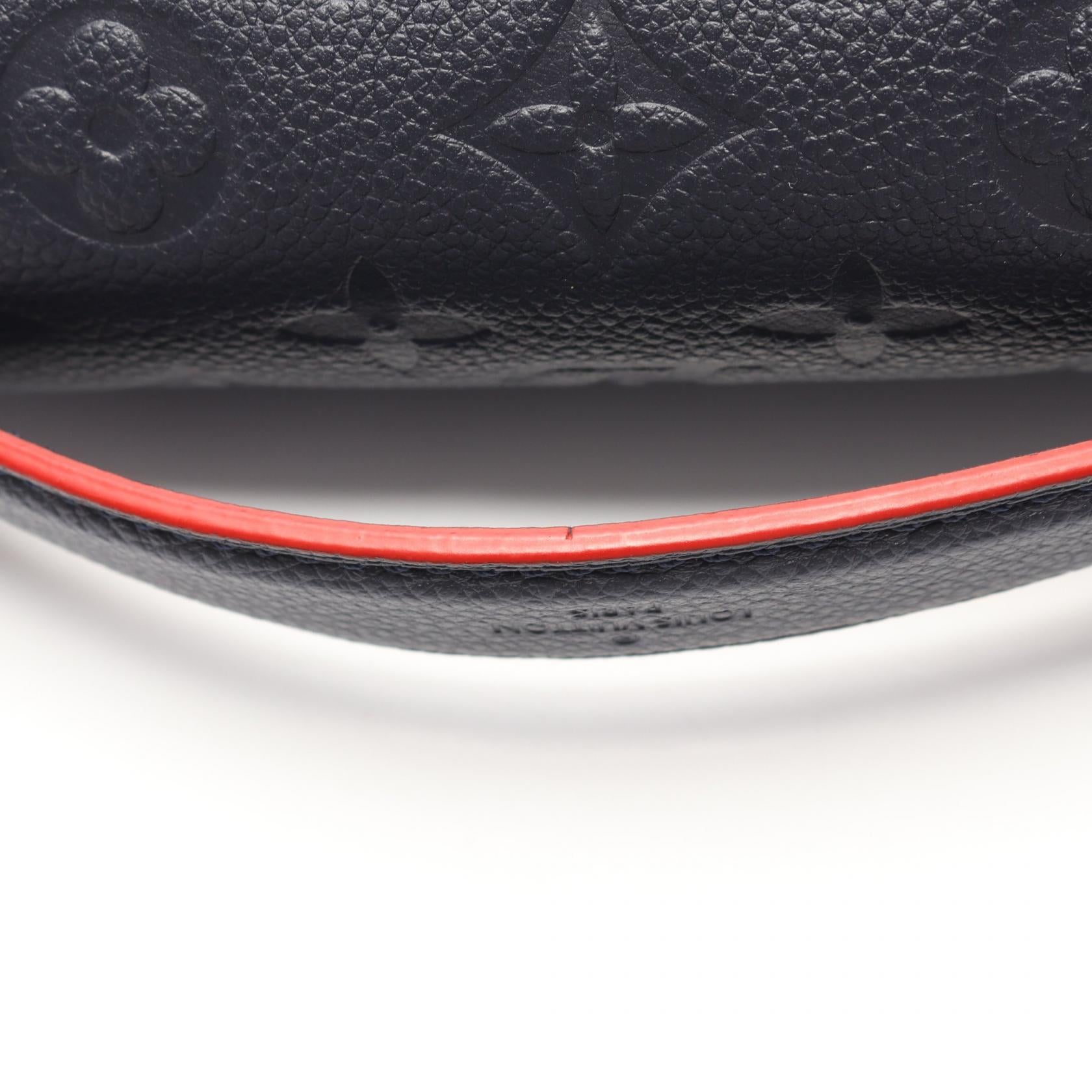 ポシェット メティス モノグラムアンプラント マリーヌルージュ ハンドバッグ レザー ネイビー 2WAY ルイヴィトン バッグ LOUIS VUITTON