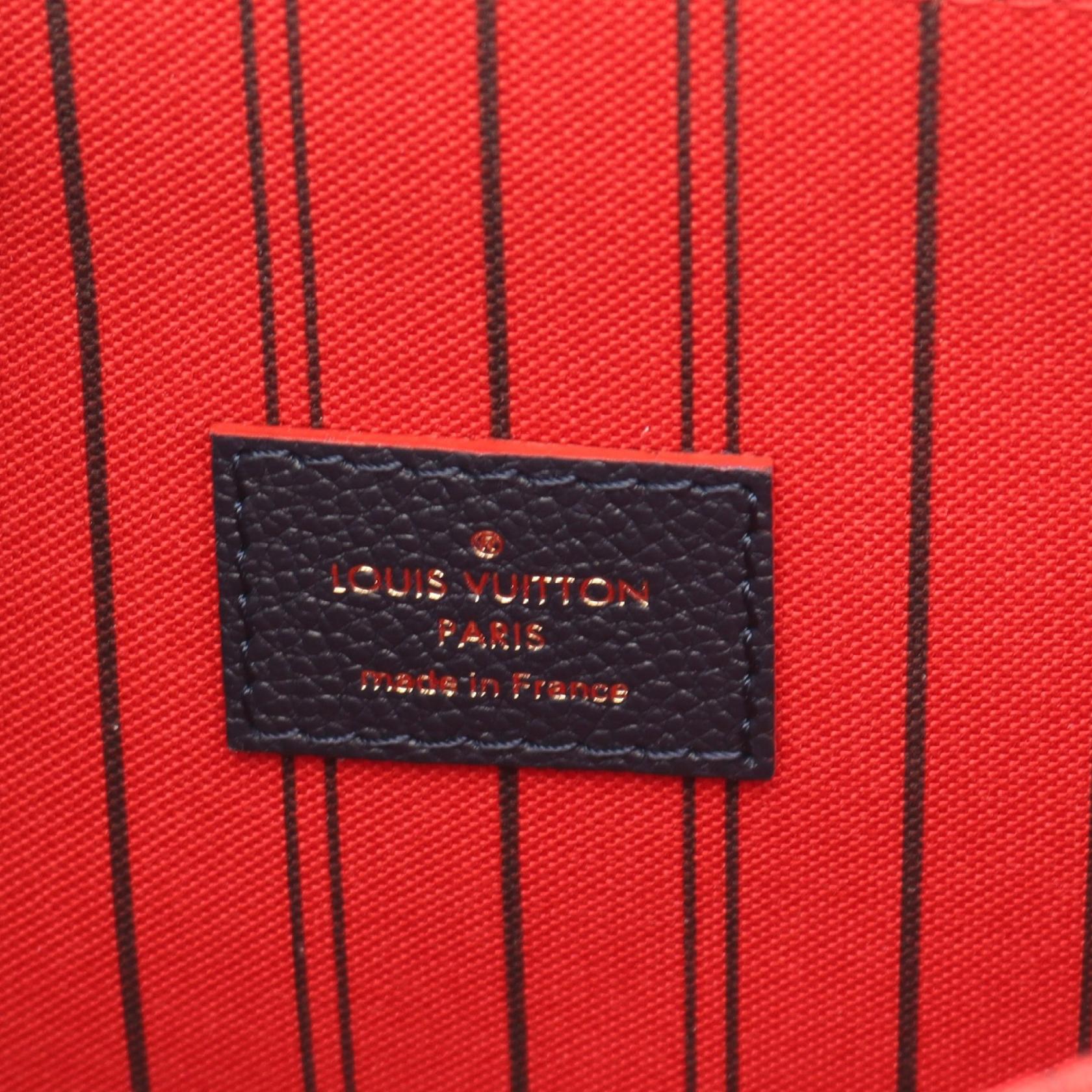 ポシェット メティス モノグラムアンプラント マリーヌルージュ ハンドバッグ レザー ネイビー 2WAY ルイヴィトン バッグ LOUIS VUITTON