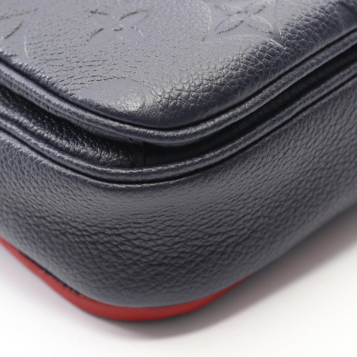 ポシェット メティス モノグラムアンプラント マリーヌルージュ ハンドバッグ レザー ネイビー 2WAY ルイヴィトン バッグ LOUIS VUITTON