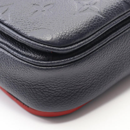 ポシェット メティス モノグラムアンプラント マリーヌルージュ ハンドバッグ レザー ネイビー 2WAY ルイヴィトン バッグ LOUIS VUITTON