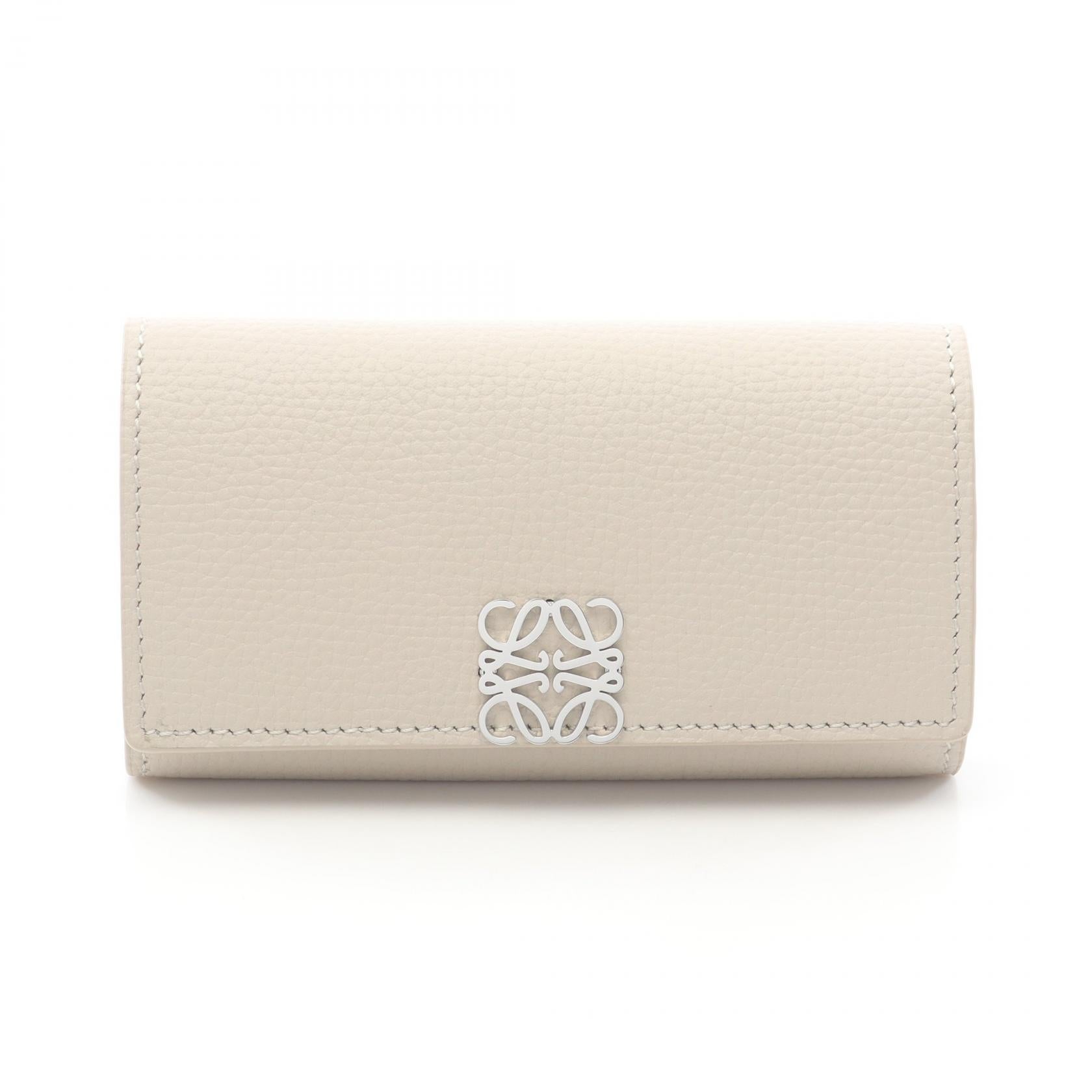 未使用品近い 極美品 ロエベ レザー 6連 キーケース アナグラム ライトグレー アナグラム キーケース レザー ライトベージュ 6連 ロエベ – RECLO