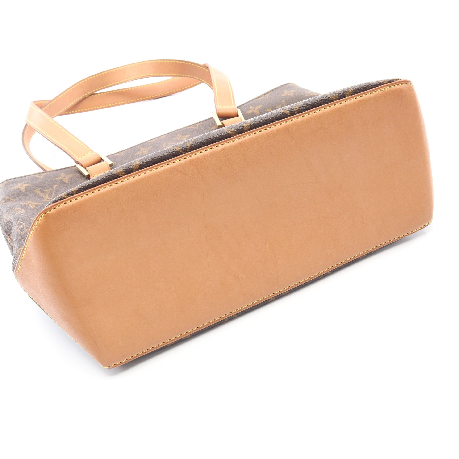 カバピアノ モノグラム ショルダーバッグ PVC レザー ブラウン ルイヴィトン バッグ LOUIS VUITTON