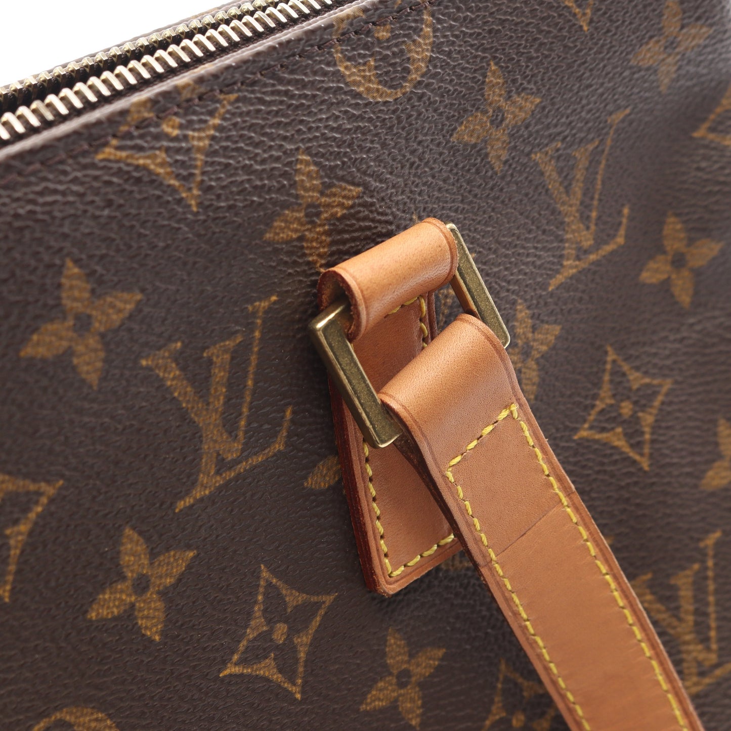 カバピアノ モノグラム ショルダーバッグ PVC レザー ブラウン ルイヴィトン バッグ LOUIS VUITTON