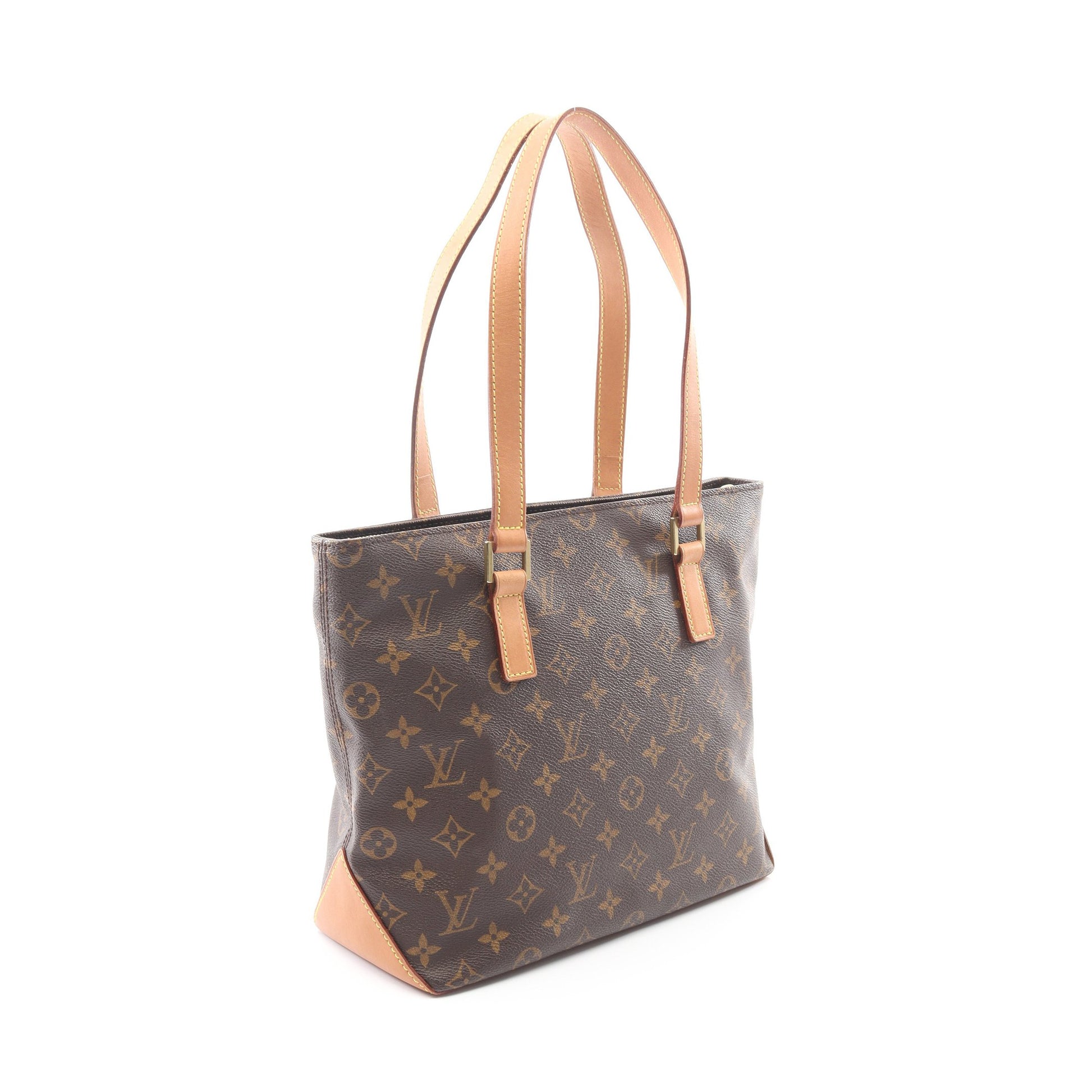 カバピアノ モノグラム ショルダーバッグ PVC レザー ブラウン ルイヴィトン バッグ LOUIS VUITTON