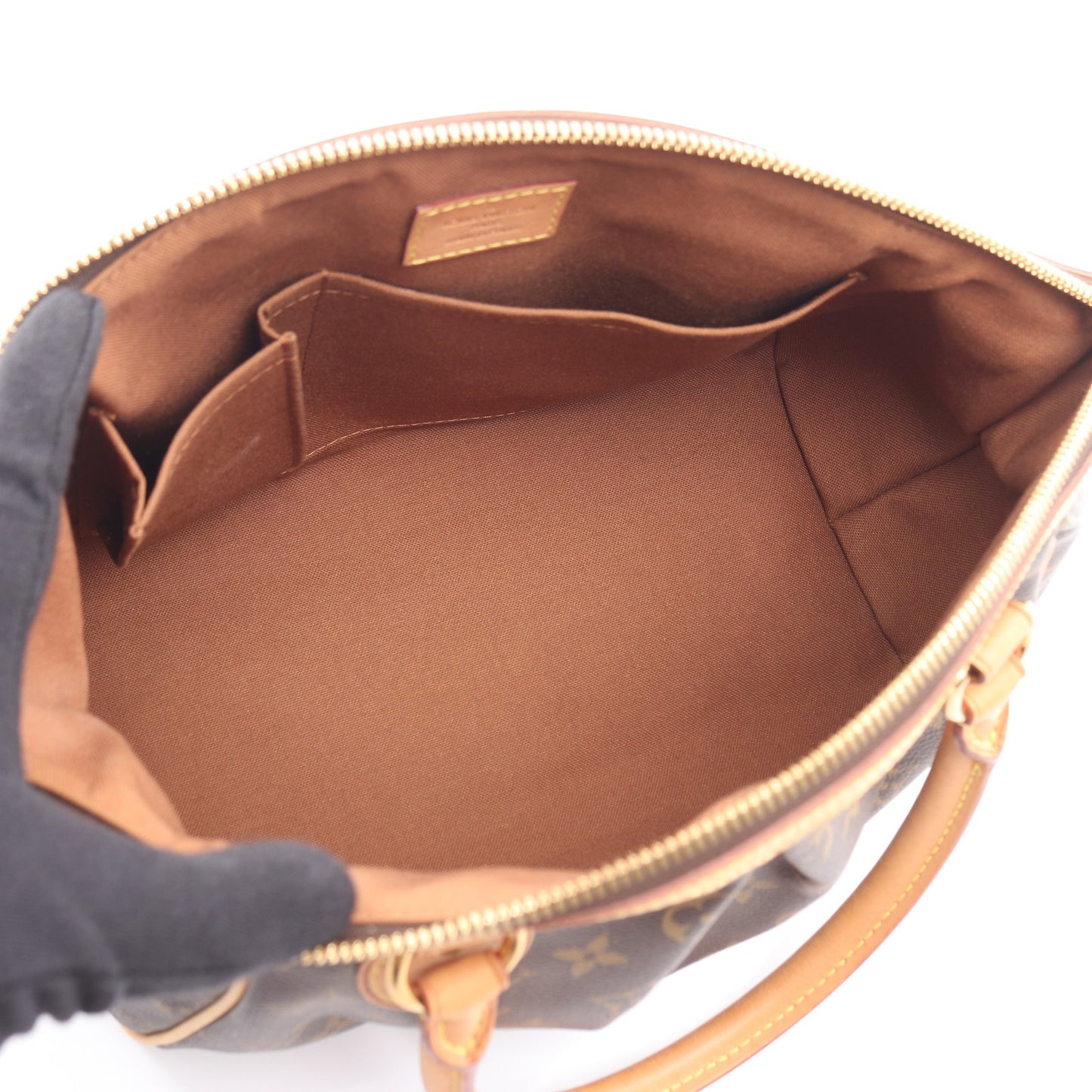 ティヴォリPM モノグラム ハンドバッグ PVC レザー ブラウン ルイヴィトン バッグ LOUIS VUITTON