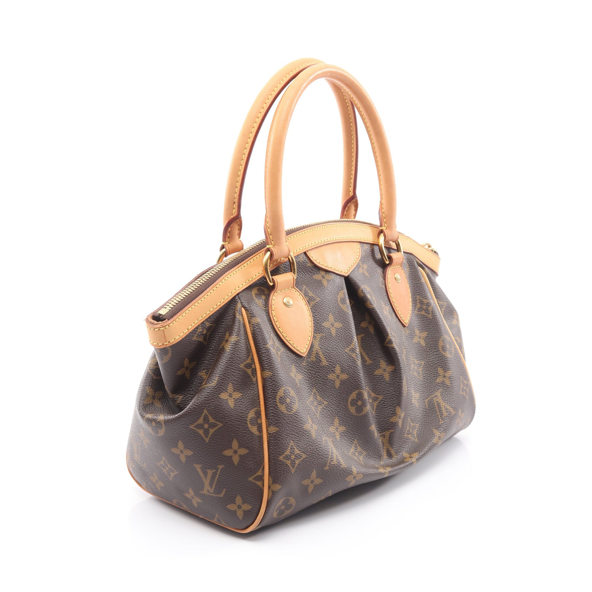 ティヴォリPM モノグラム ハンドバッグ PVC レザー ブラウン ルイヴィトン バッグ LOUIS VUITTON