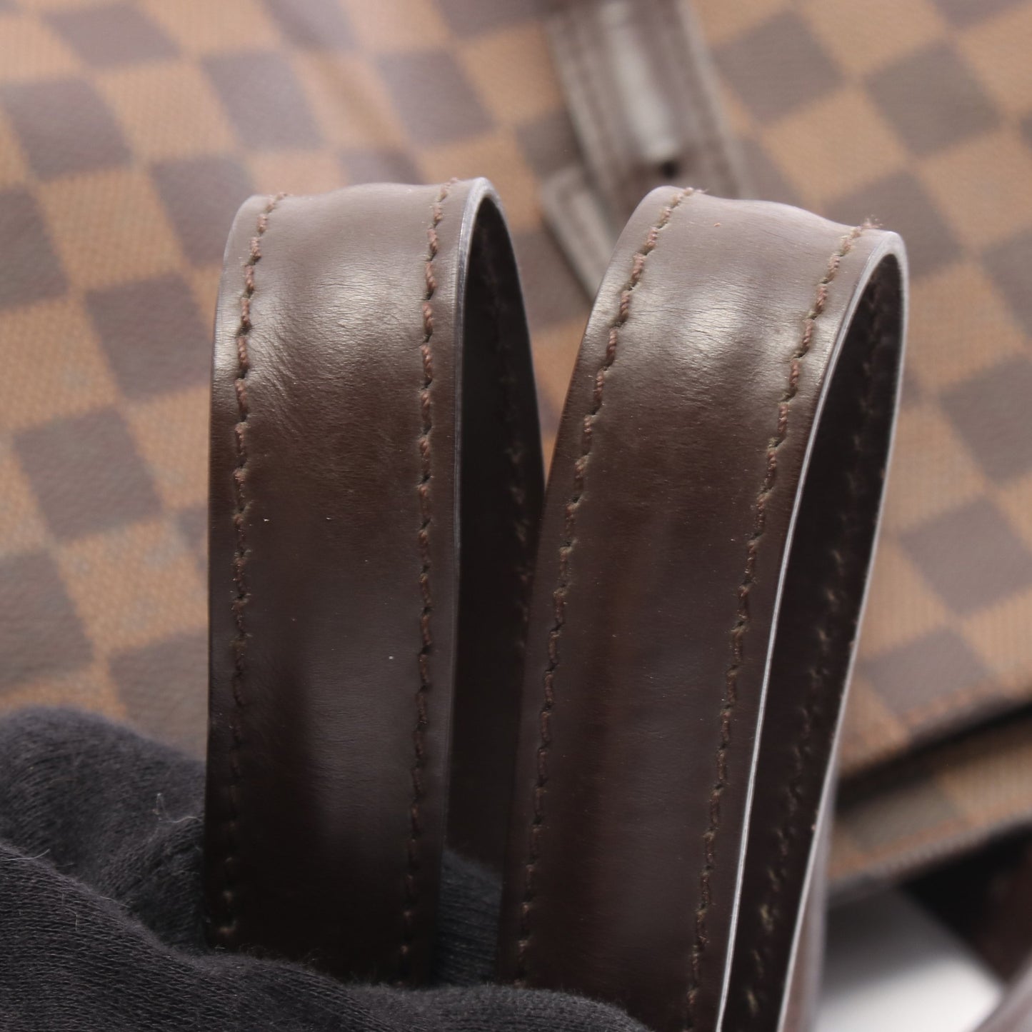 チェルシー ダミエエベヌ ショルダーバッグ トートバッグ PVC レザー ブラウン ルイヴィトン バッグ LOUIS VUITTON