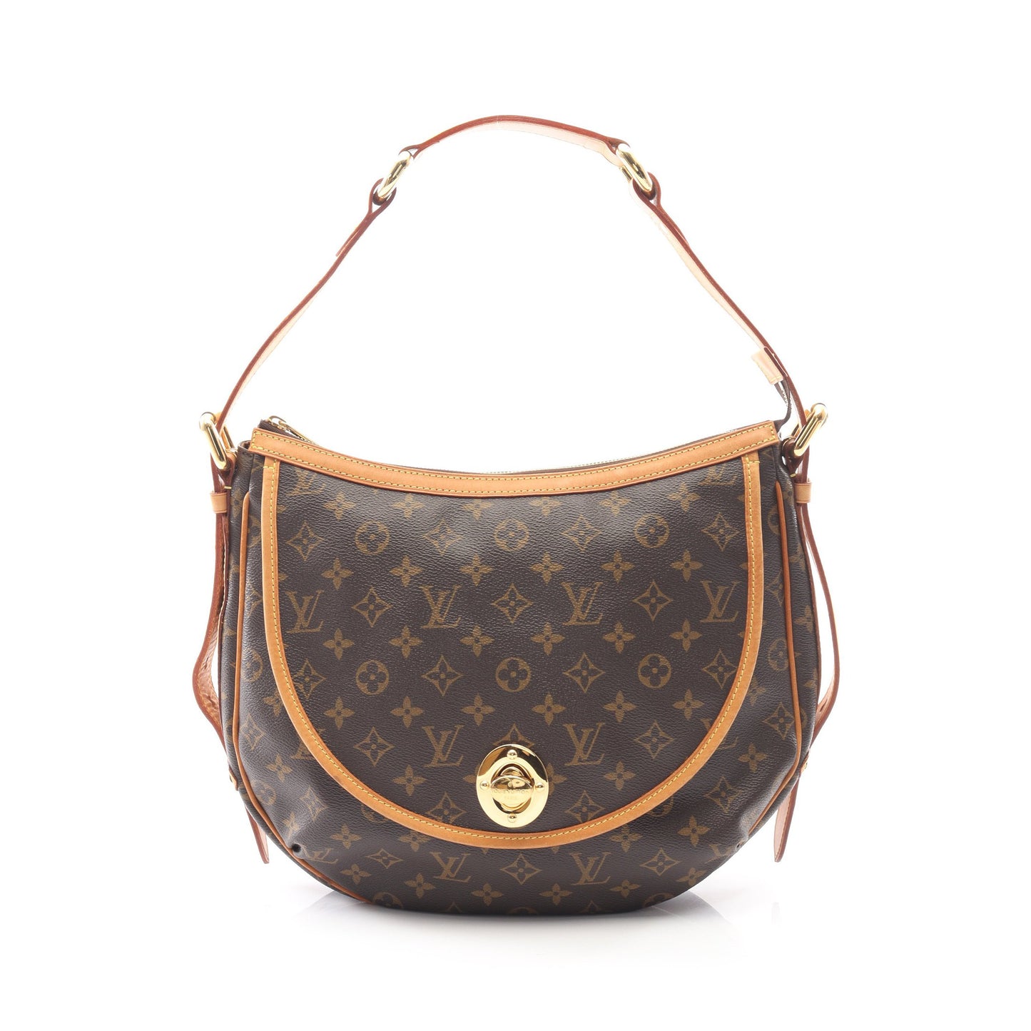 トゥラムGM モノグラム ショルダーバッグ PVC レザー ブラウン ルイヴィトン バッグ LOUIS VUITTON
