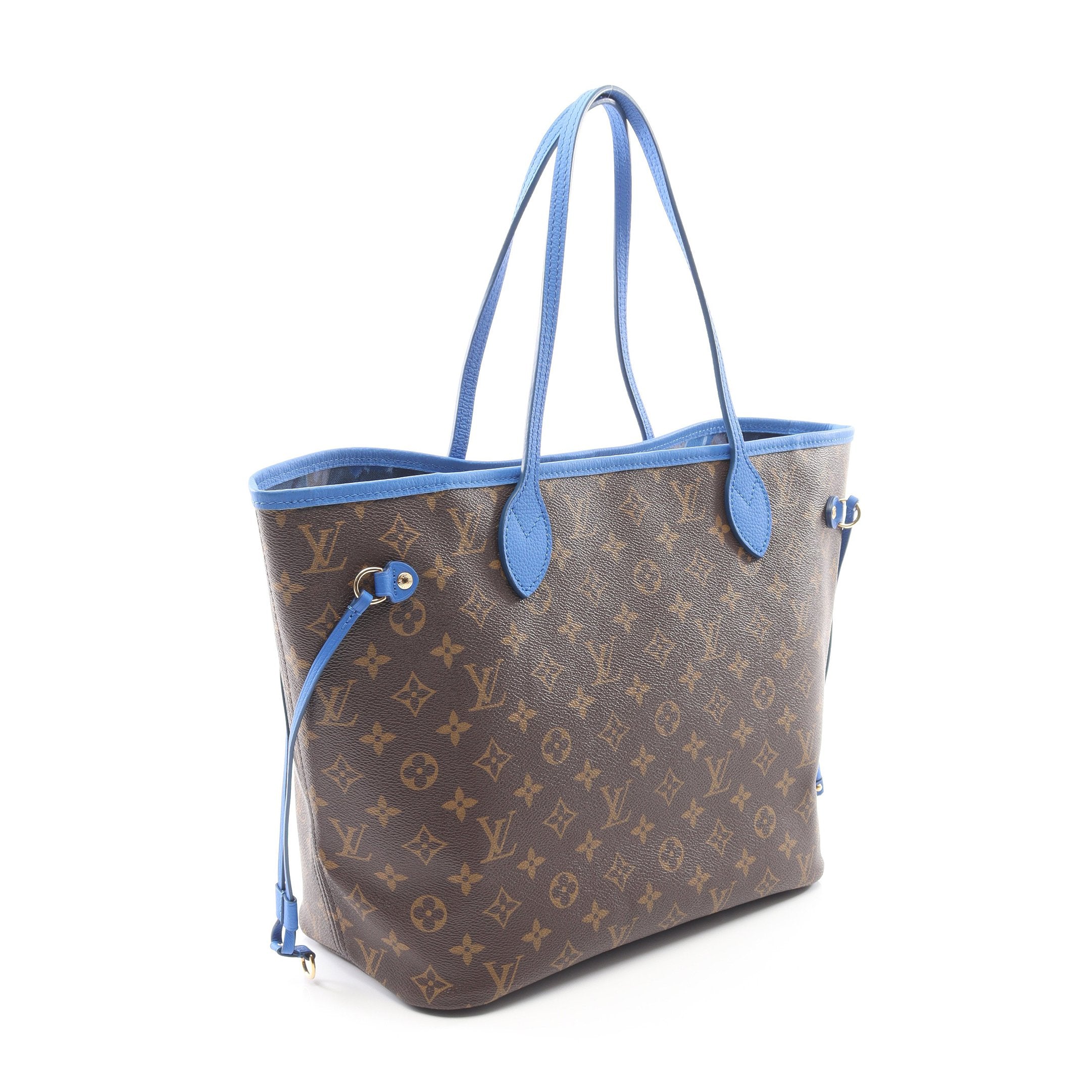 ネヴァーフルMM モノグラム イカットフラワー グランブルー ショルダー