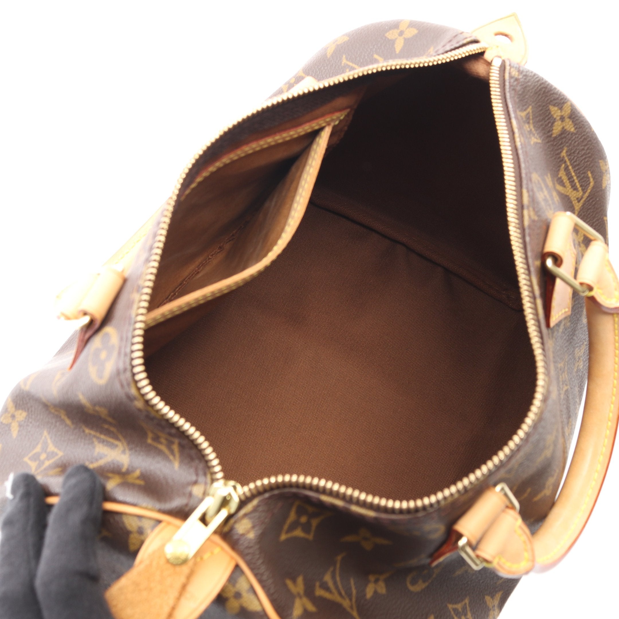 鑑定済　ルイヴィトン　モノグラム　スピーディ 30　ハンドバッグ　ボストンバッグ 定番人気 ルイヴィトン ☆国内発送♪スピーディ 30 ハンドバッグ