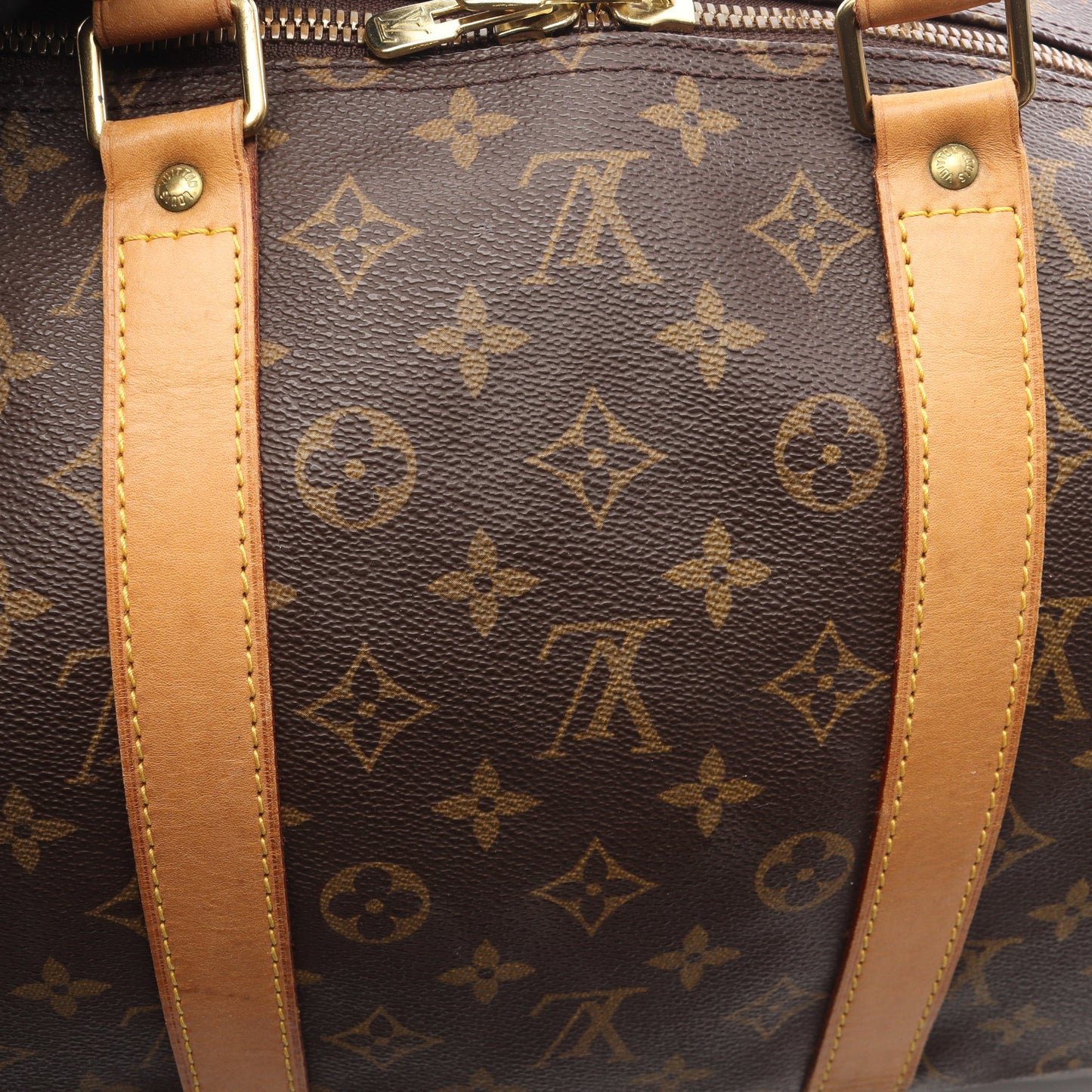 キーポル55 モノグラム ボストンバッグ PVC レザー ブラウン ルイヴィトン バッグ LOUIS VUITTON