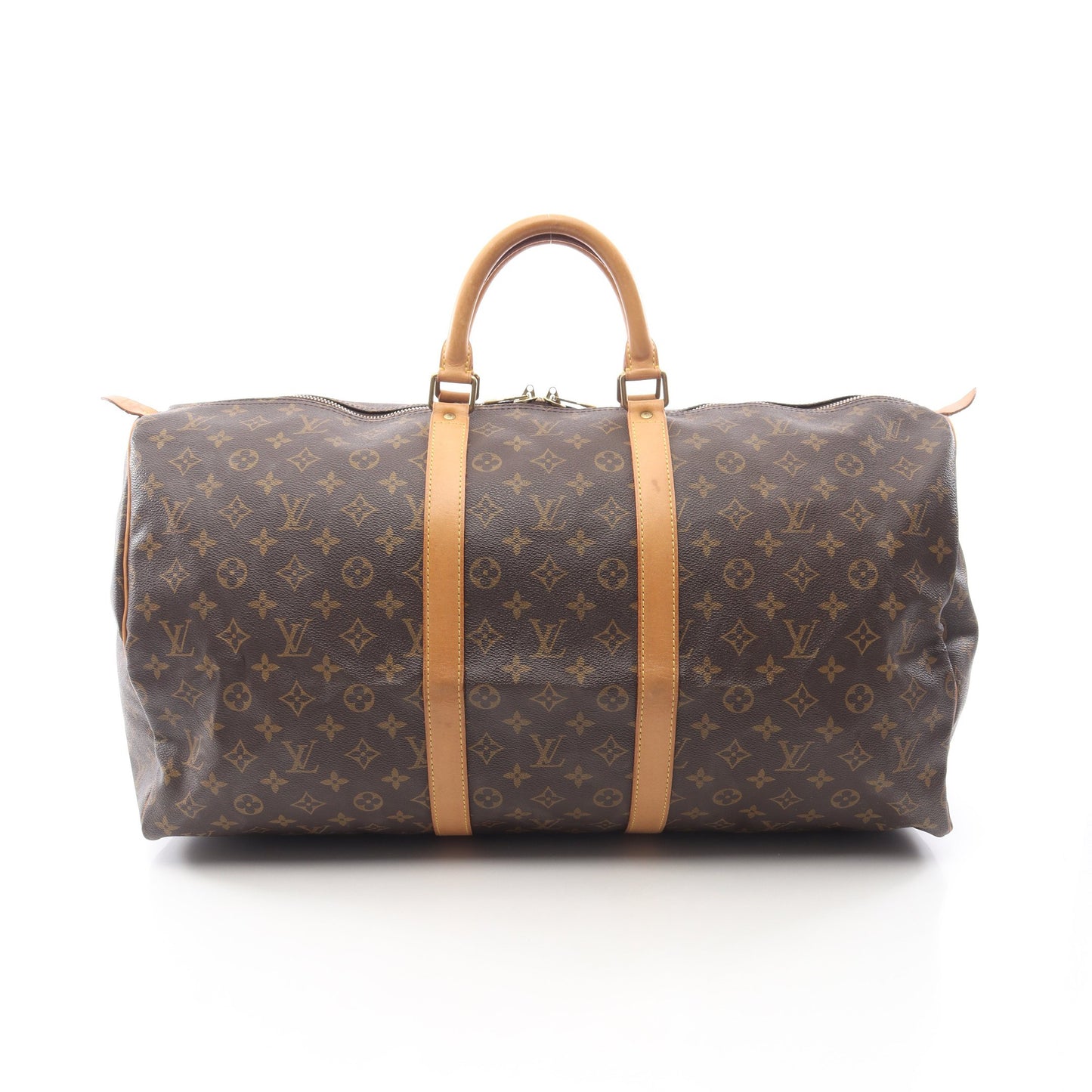 キーポル55 モノグラム ボストンバッグ PVC レザー ブラウン ルイヴィトン バッグ LOUIS VUITTON
