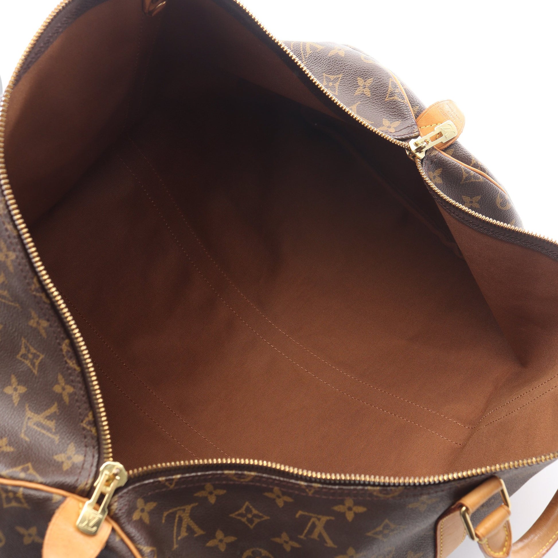 キーポル55 モノグラム ボストンバッグ PVC レザー ブラウン ルイヴィトン バッグ LOUIS VUITTON