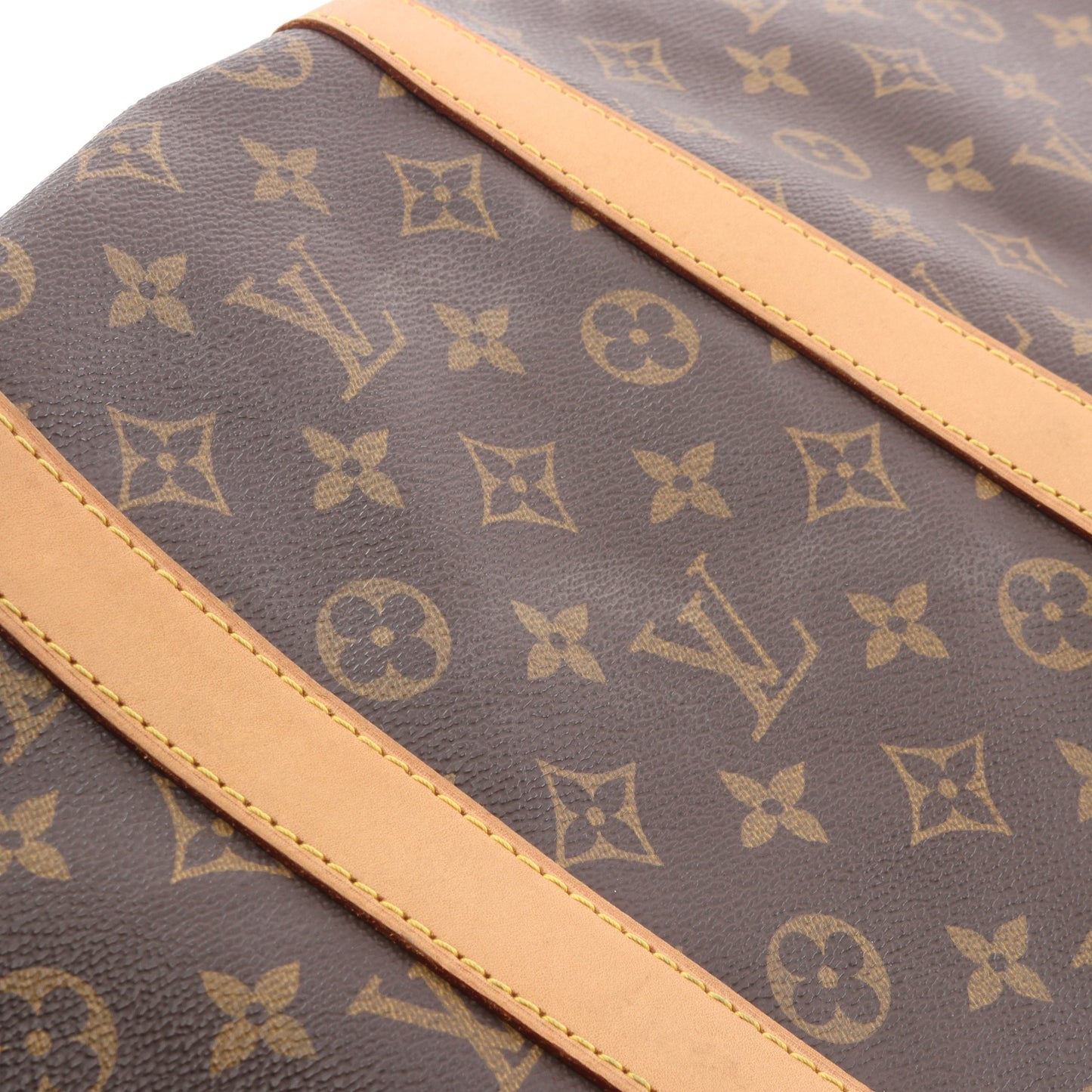 キーポル55 モノグラム ボストンバッグ PVC レザー ブラウン ルイヴィトン バッグ LOUIS VUITTON