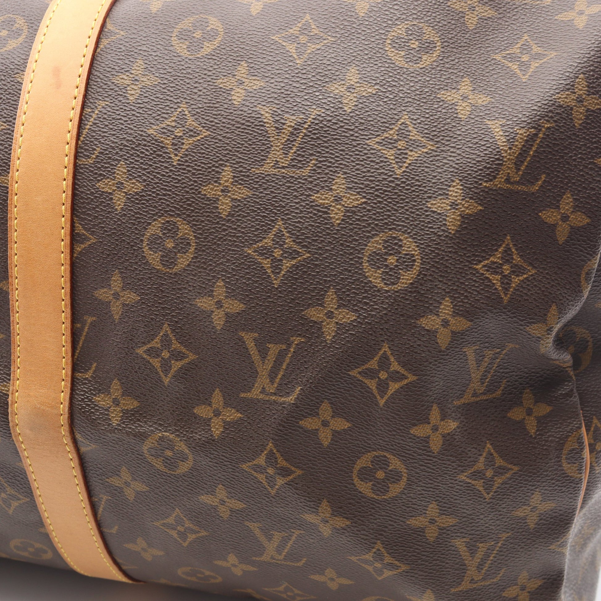 キーポル55 モノグラム ボストンバッグ PVC レザー ブラウン ルイヴィトン バッグ LOUIS VUITTON