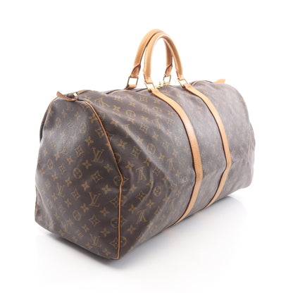 キーポル55 モノグラム ボストンバッグ PVC レザー ブラウン ルイヴィトン バッグ LOUIS VUITTON