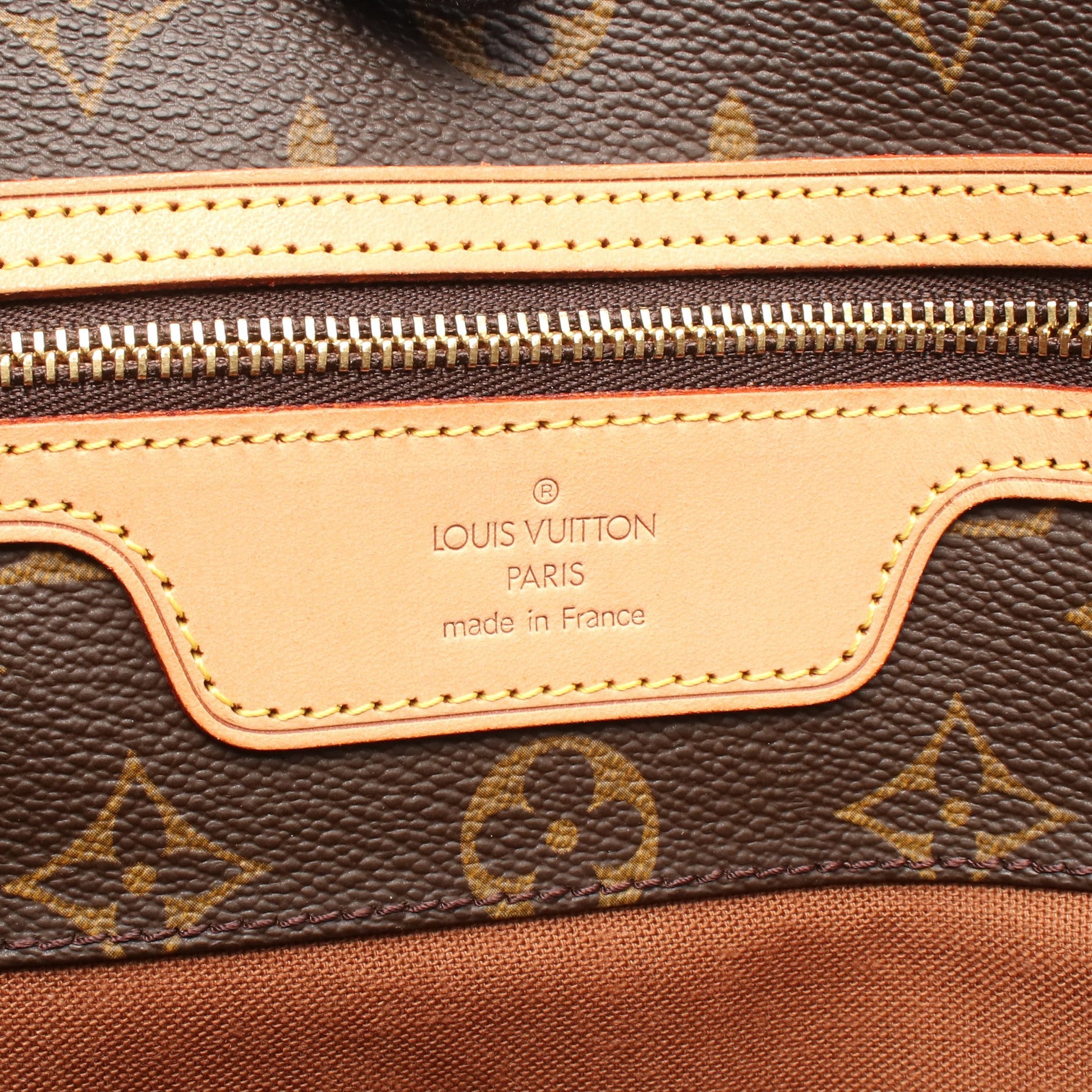 サックショッピング モノグラム ショルダーバッグ トートバッグ PVC レザー ブラウン ルイヴィトン バッグ LOUIS VUITTON