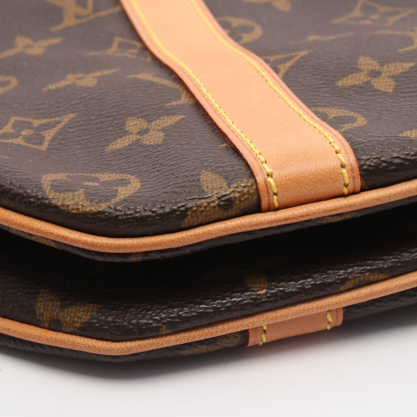 サックショッピング モノグラム ショルダーバッグ トートバッグ PVC レザー ブラウン ルイヴィトン バッグ LOUIS VUITTON