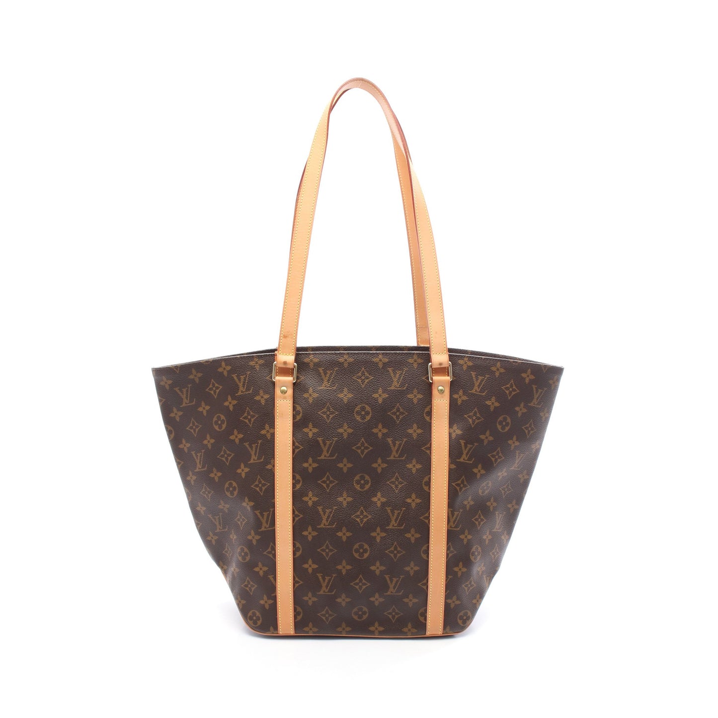 サックショッピング モノグラム ショルダーバッグ トートバッグ PVC レザー ブラウン ルイヴィトン バッグ LOUIS VUITTON