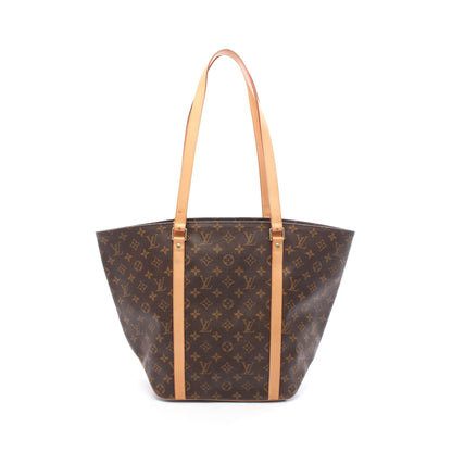 サックショッピング モノグラム ショルダーバッグ トートバッグ PVC レザー ブラウン ルイヴィトン バッグ LOUIS VUITTON