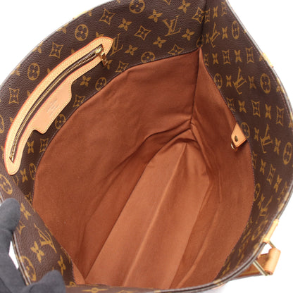 サックショッピング モノグラム ショルダーバッグ トートバッグ PVC レザー ブラウン ルイヴィトン バッグ LOUIS VUITTON